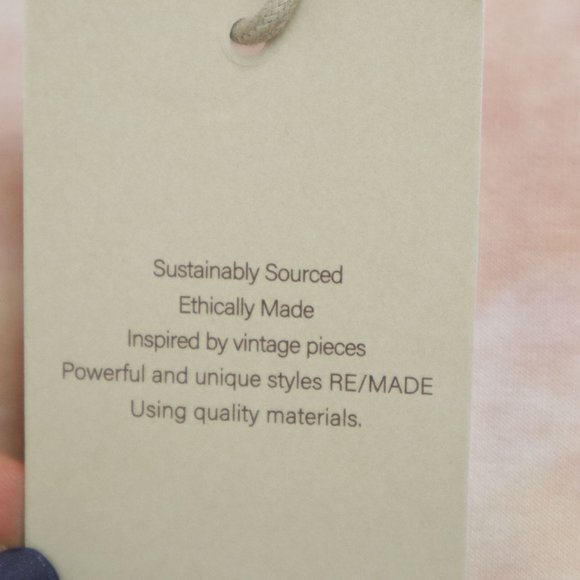 NEW Found Los Angeles Women's S Tie Dye Step Hem Cozy Sweatshirt Top Blush Rose - Picture 5 of 8